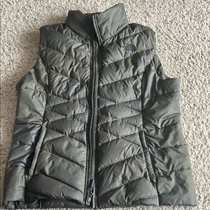 The North Face Olive Puffer Vest
